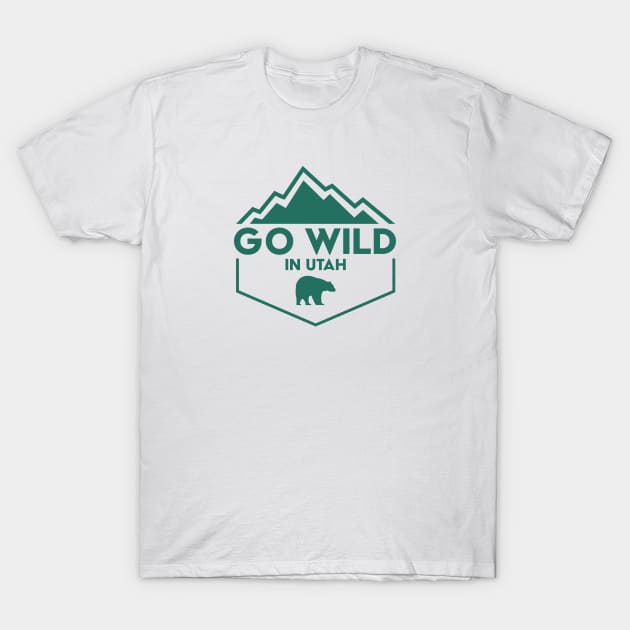 Go Wild in Utah T-Shirt by SLAG_Creative